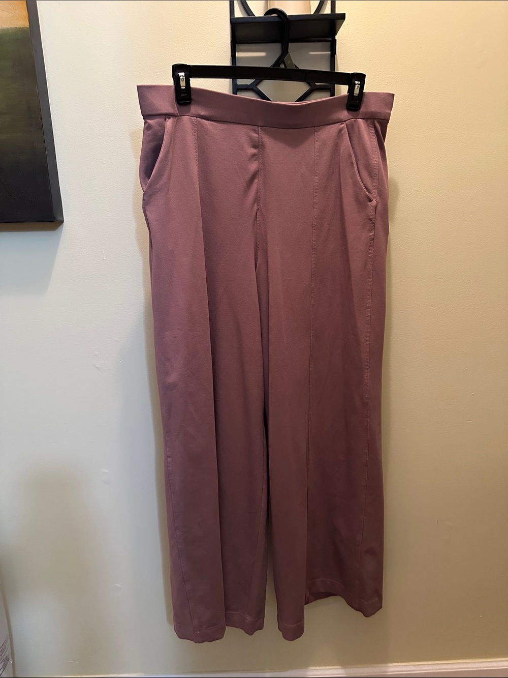 Lee Wide-Leg Womens Pants - Mauve Pink